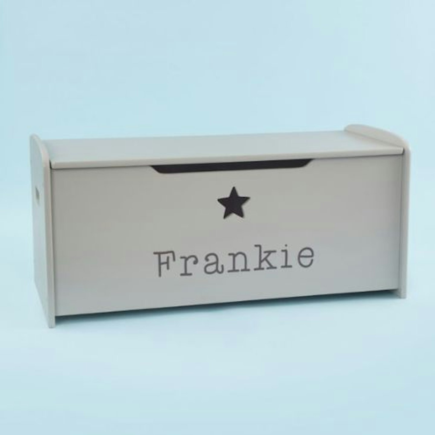 Best nursery storage Personalised Large Grey Star Design Toy Box