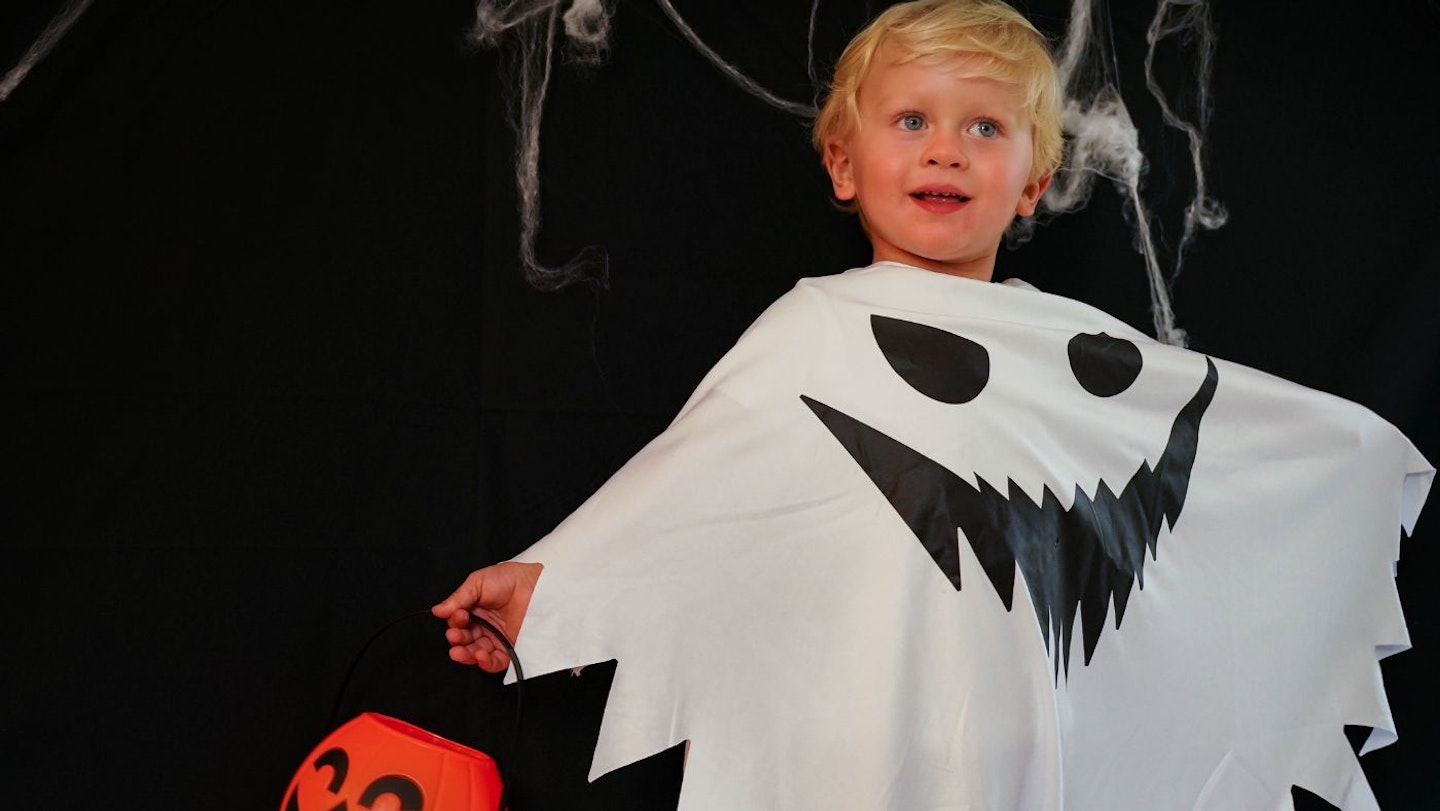 Friendly Ghost Face Halloween Costume Party TShirt DIY Easy