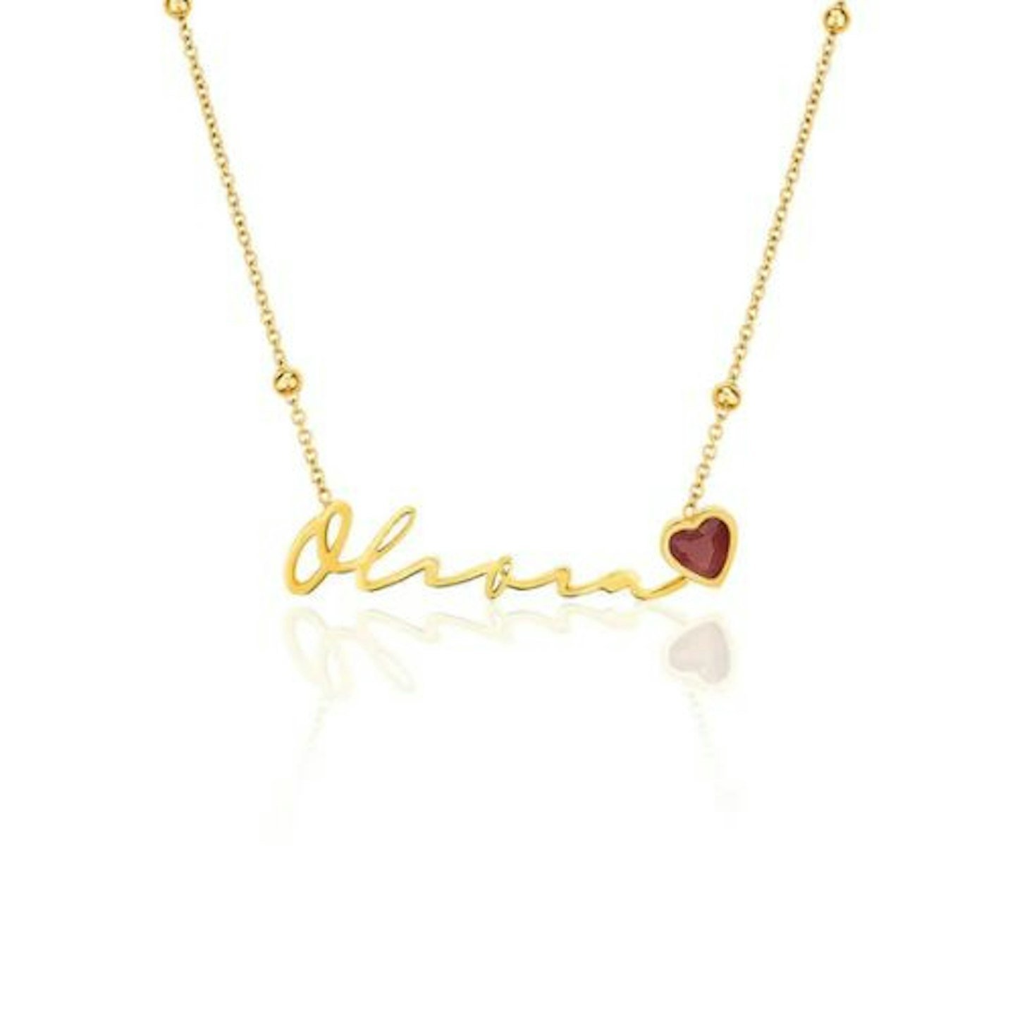 Best push present gifts Birthstone Signature Name Necklace