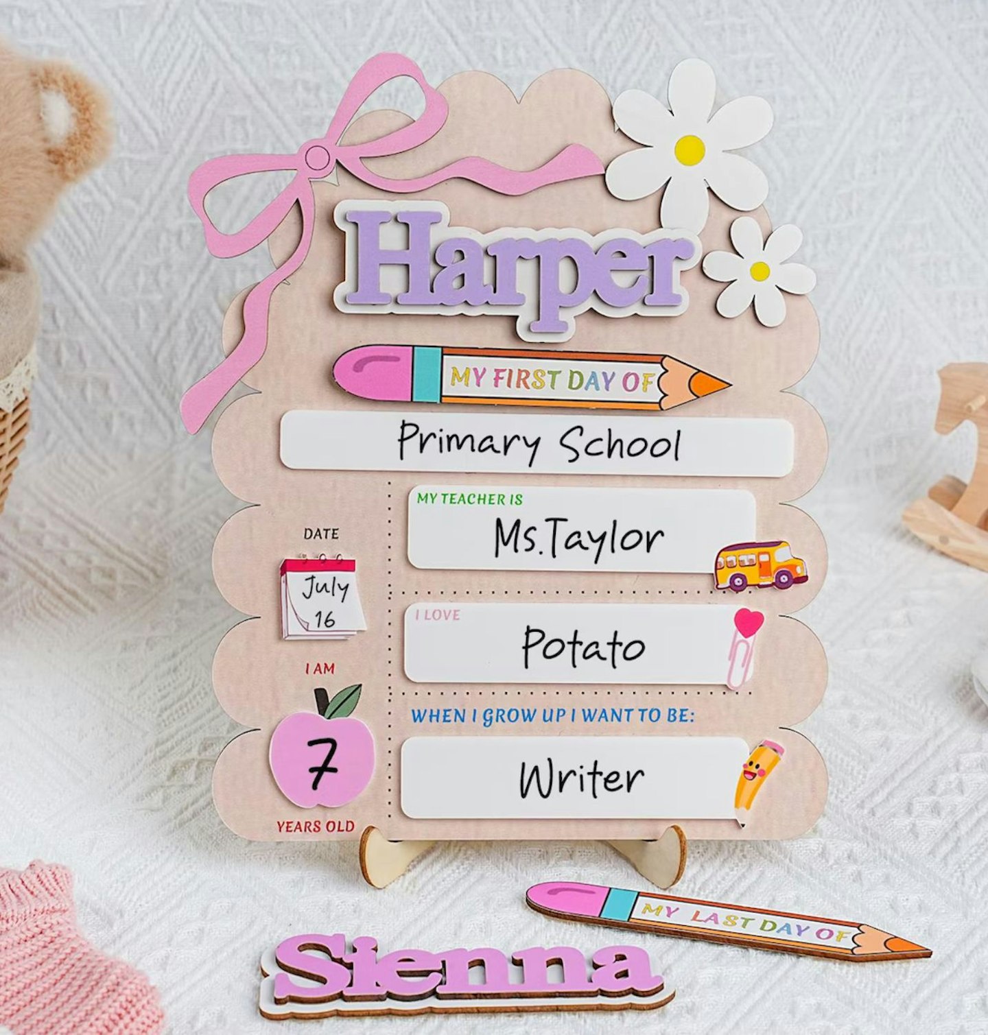 Custom First Day of School Sign
