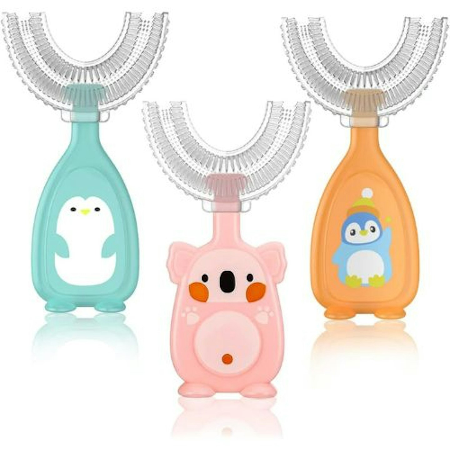 Best U-shaped toothbrush Fantasyon 3 Pack Kids U-Shaped Toothbrush