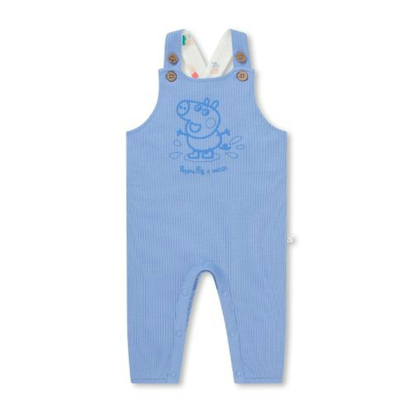 George Pig Ribbed Dungarees