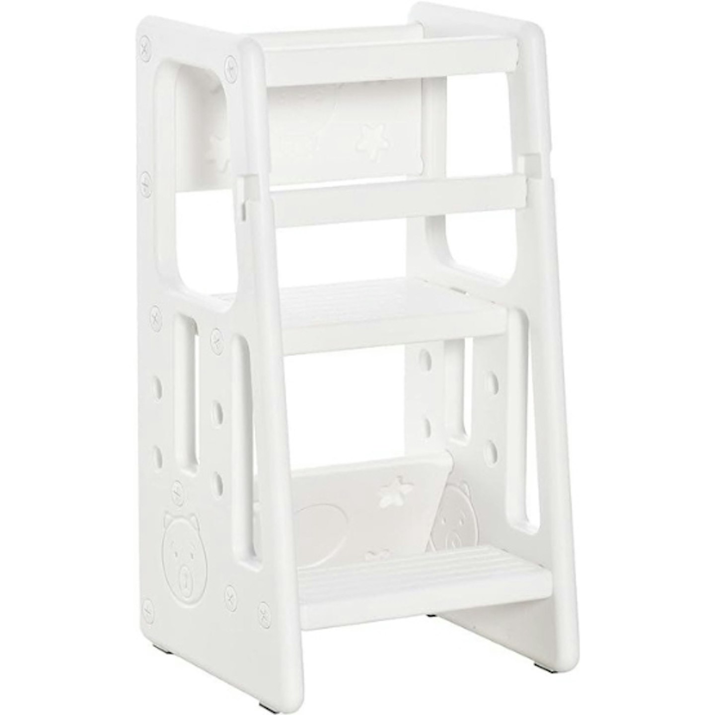 White HOMCOM Kids Standing Platform