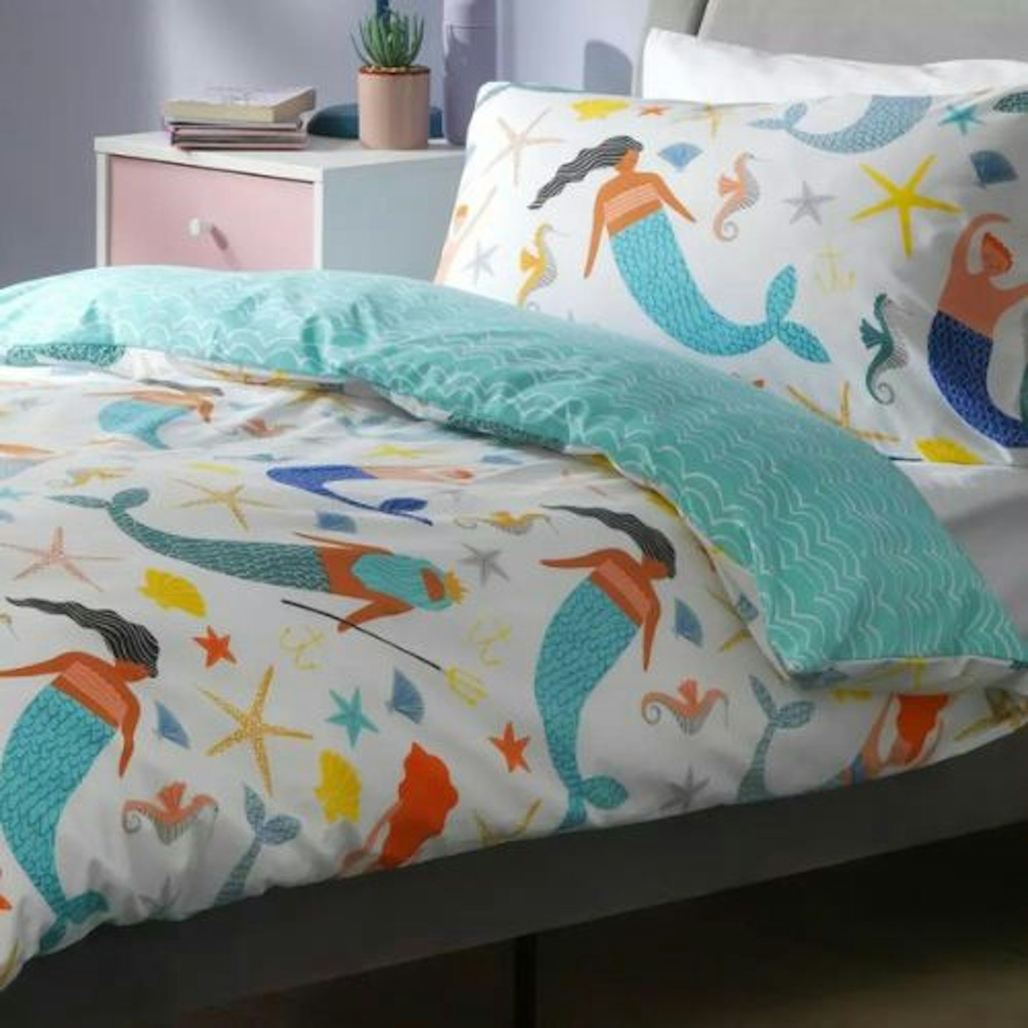 Best mermaid duvet cover Kids Mermaid Multicolour Bedding Set