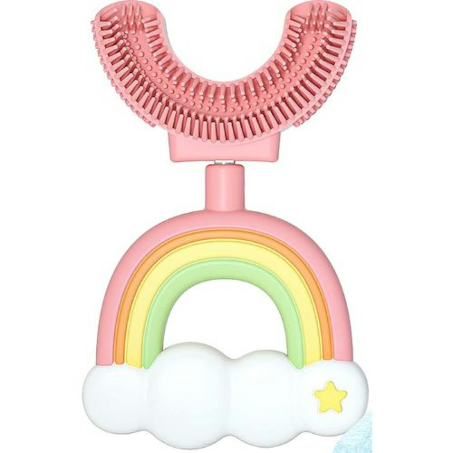 Best U-shaped toothbrush Kids U Shaped Toothbrush Dual Extra Soft Silicone Brush Head