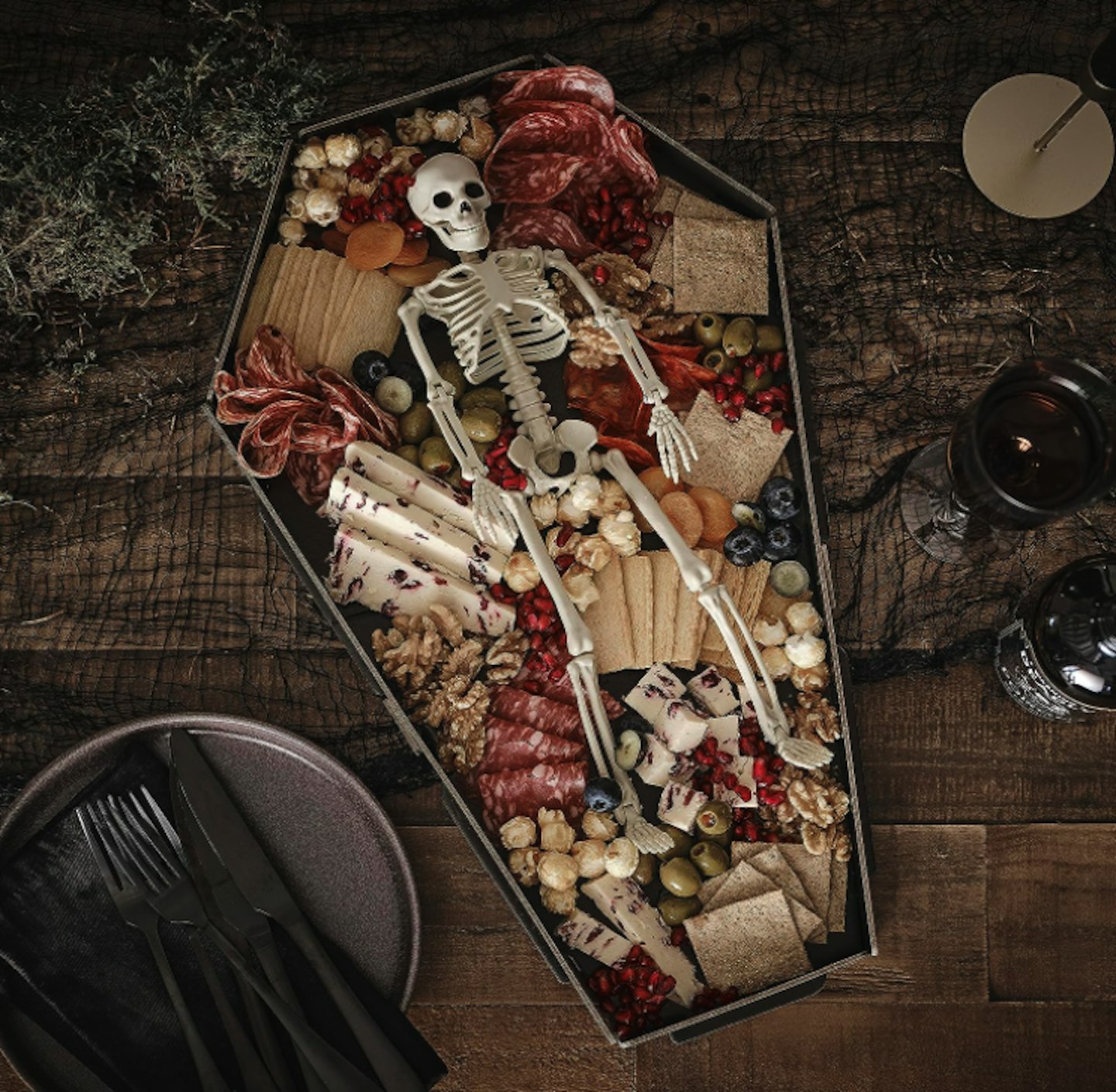  Ginger Ray Halloween 3D Black Coffin Grazing Board