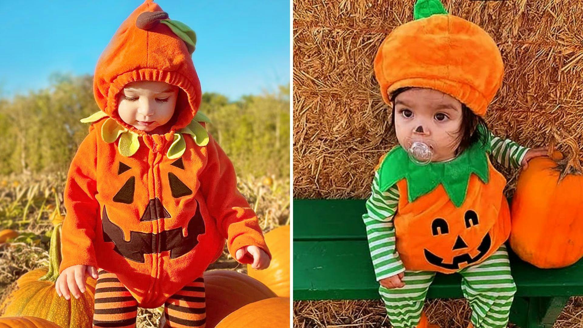 Infant store pumpkin costume