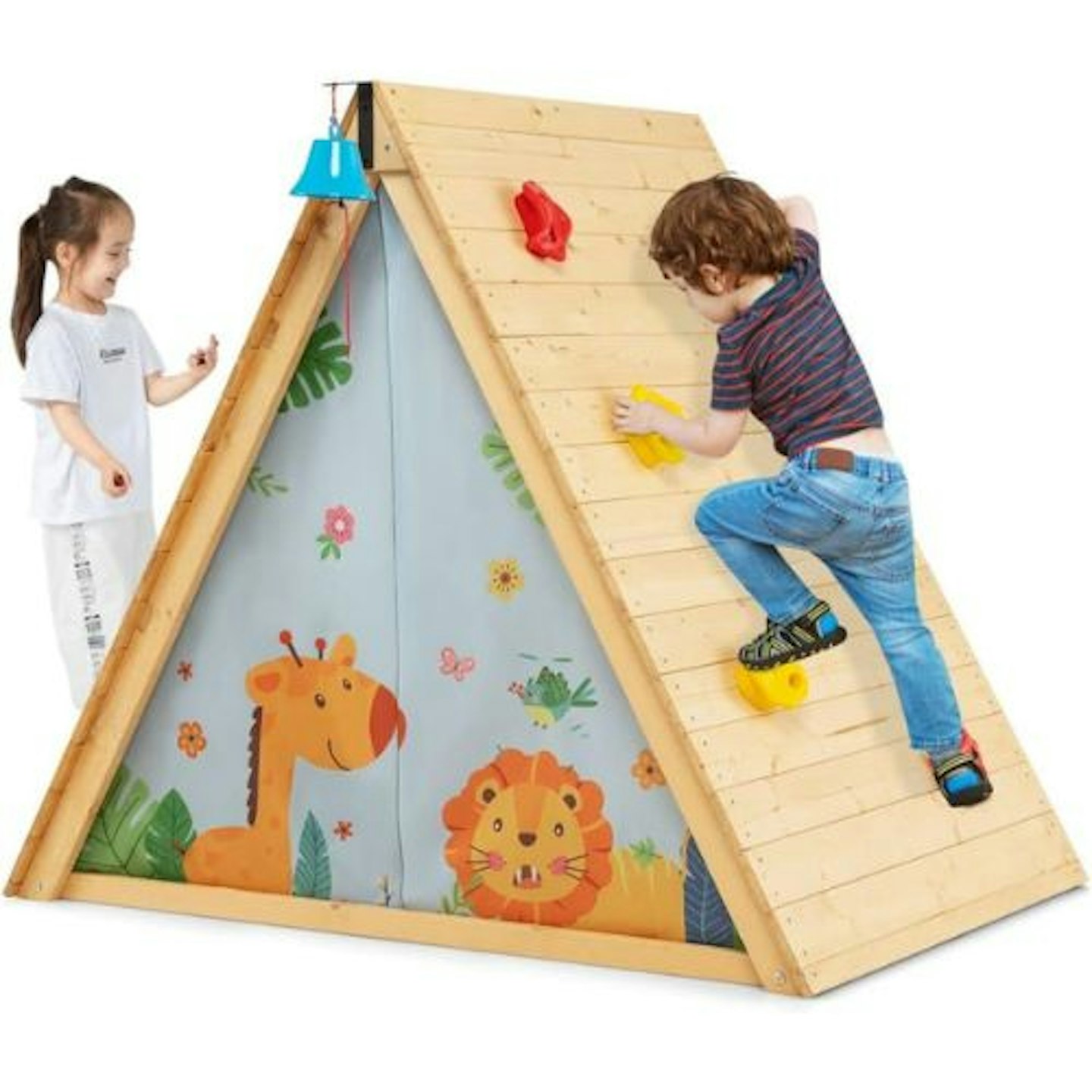 Best indoor climbers for toddlers COSTWAY Kids Wooden Playhouse
