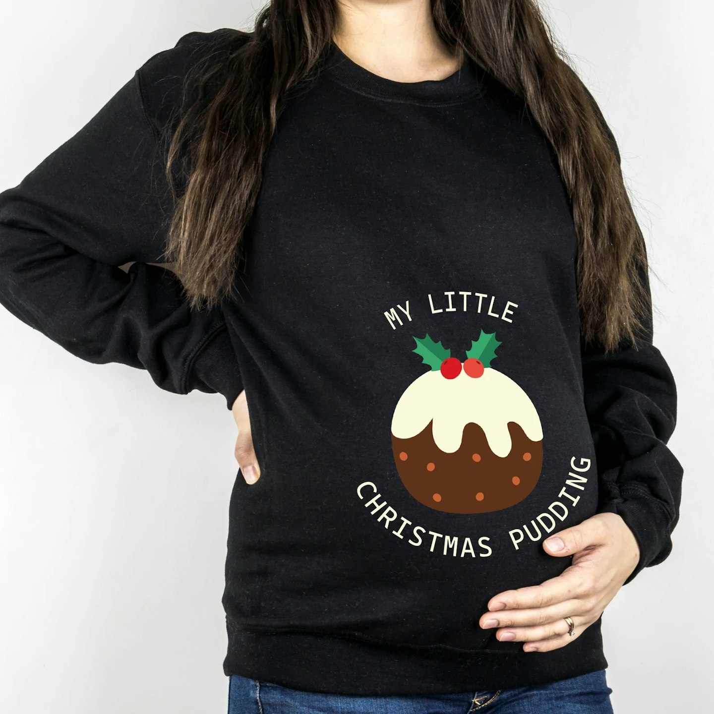 Etsy maternity christmas jumper 