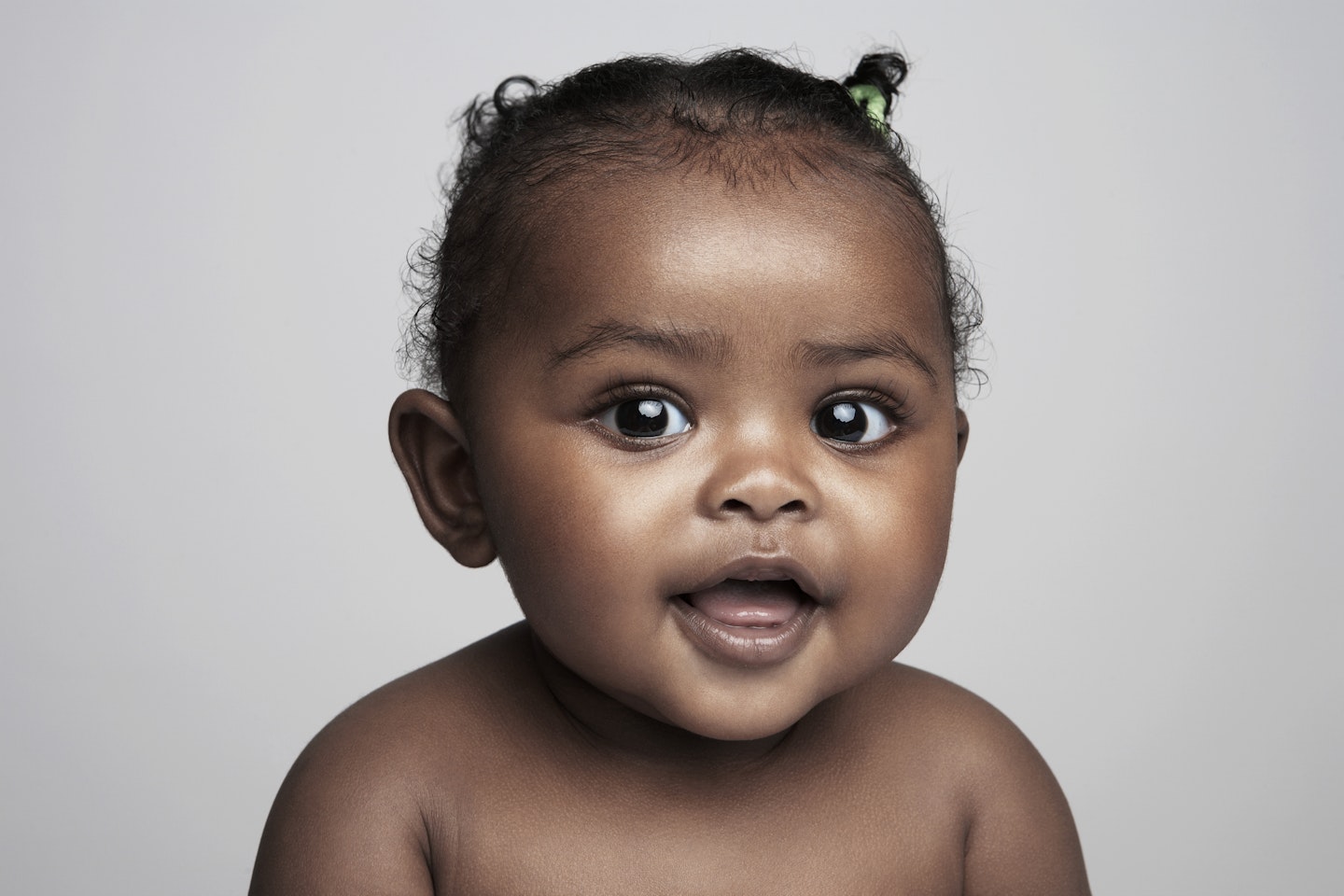 baby smiling with open mouth