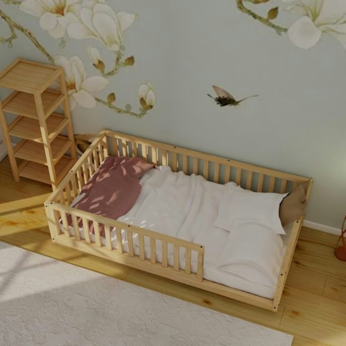 A montessori floor bed