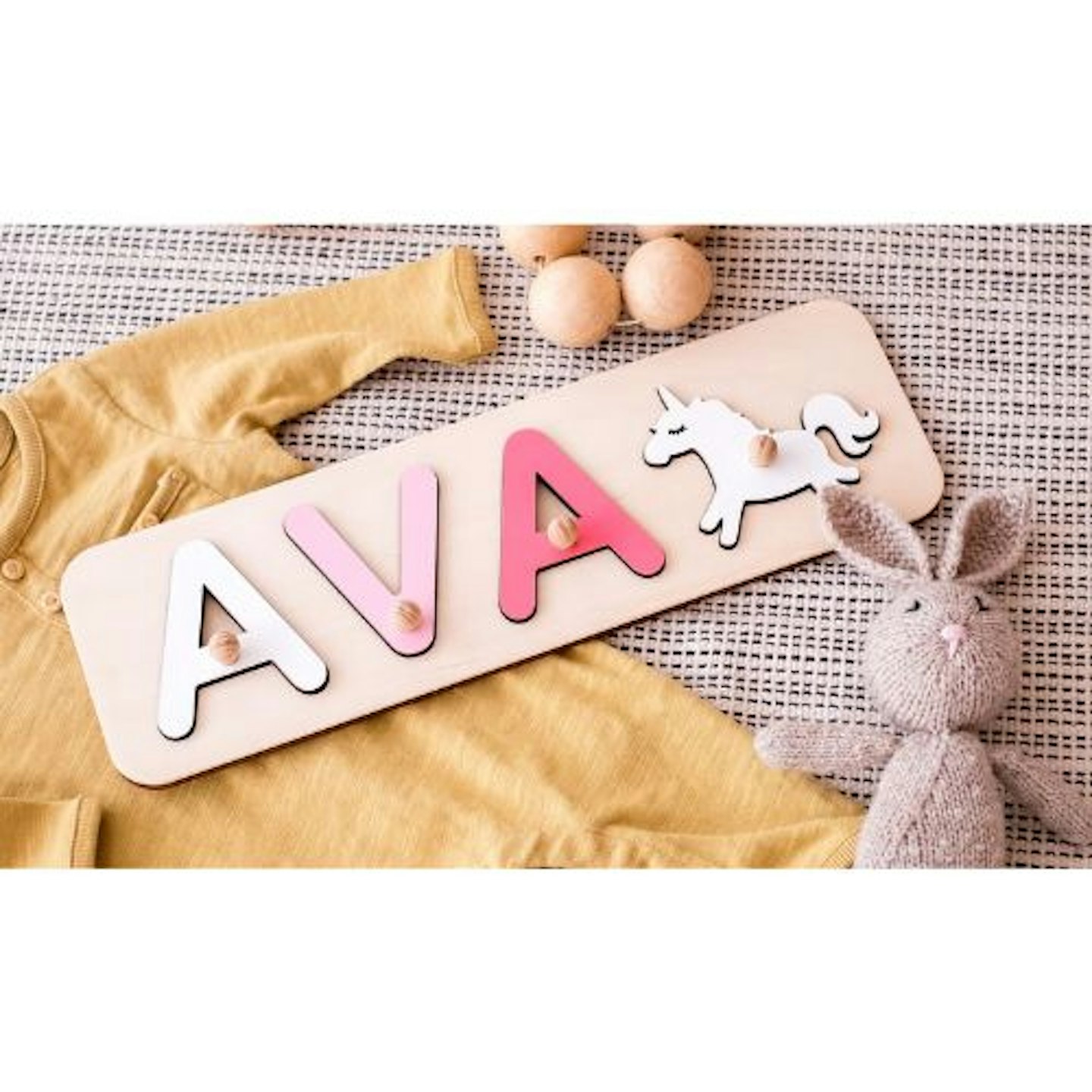 Best gifts for newborns Wooden Name Puzzle