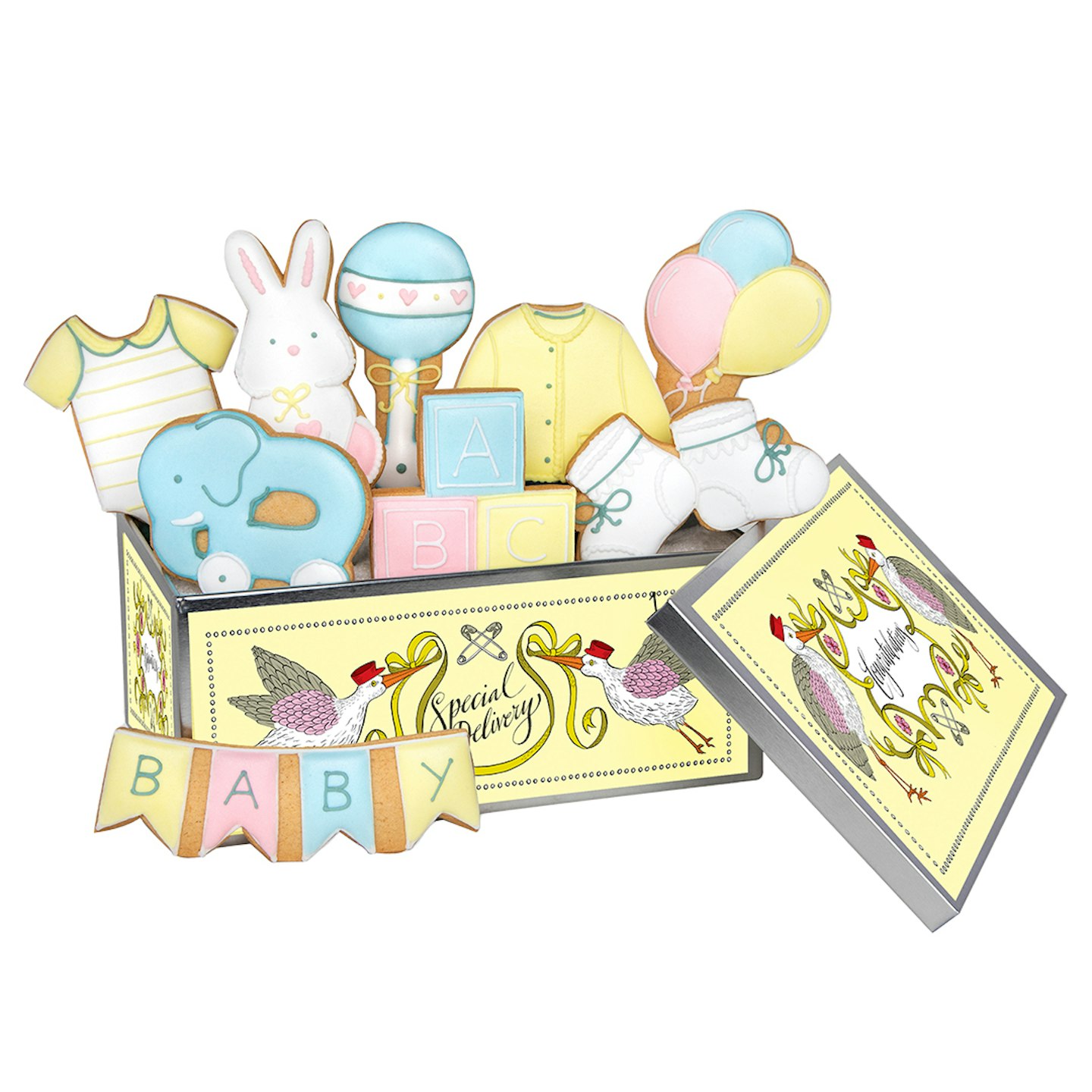 Biscuiteers Baby Shower Biscuit Tin