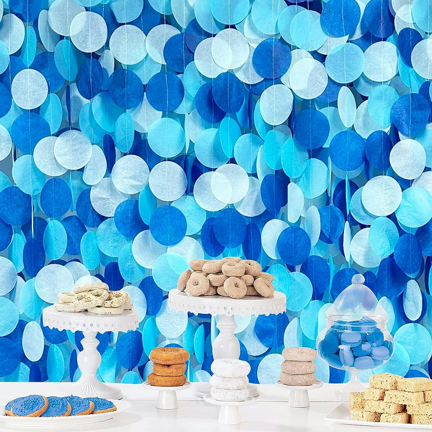 blue backdrop