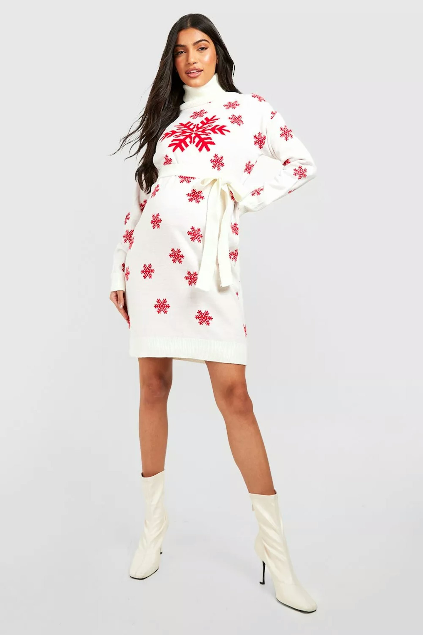 boohoo christmas jumper dress