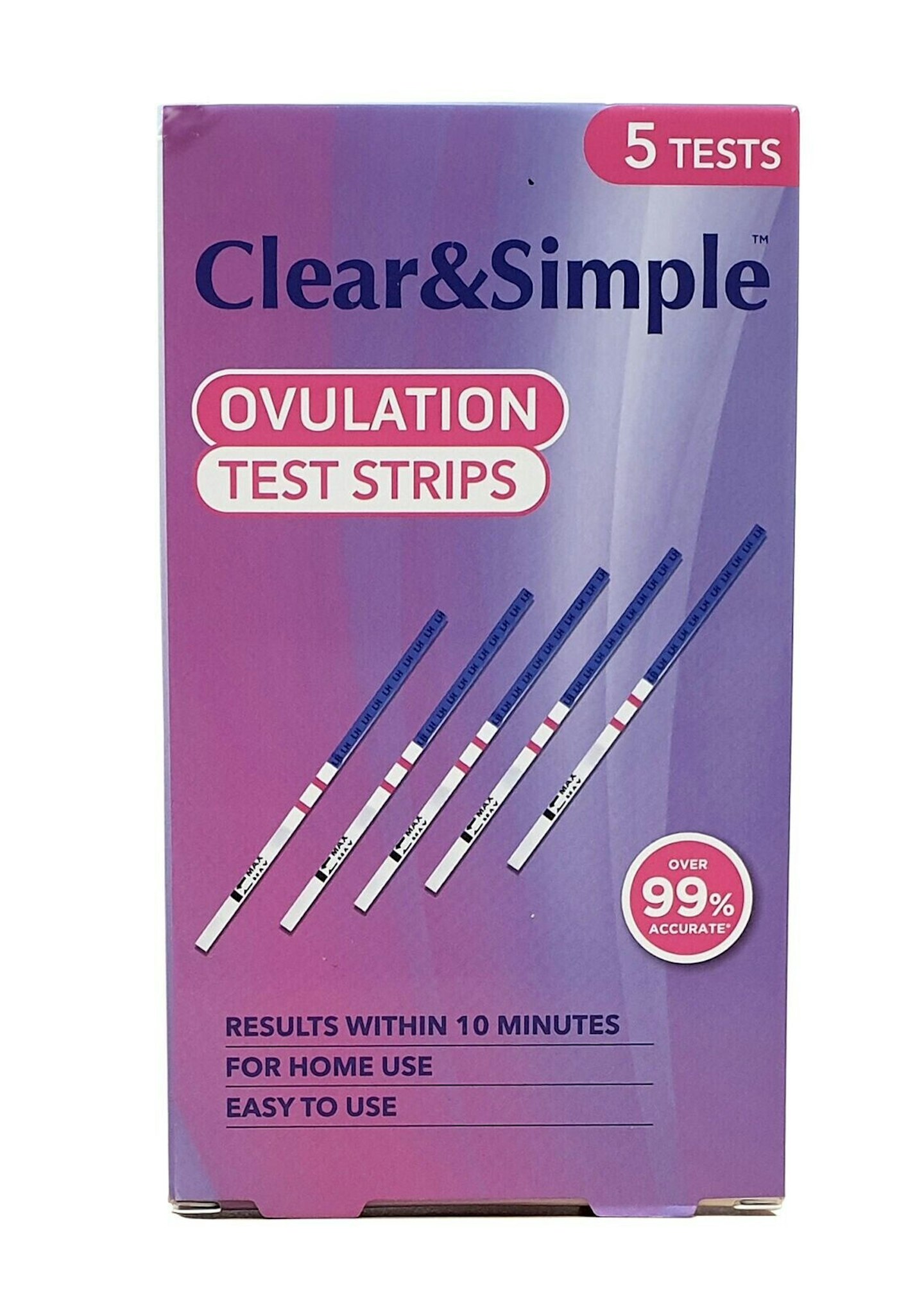 clear test strips