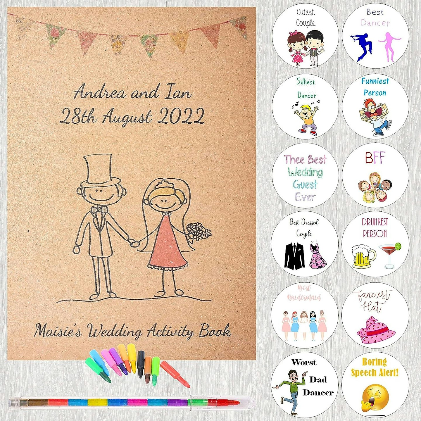 kids wedding activity pack