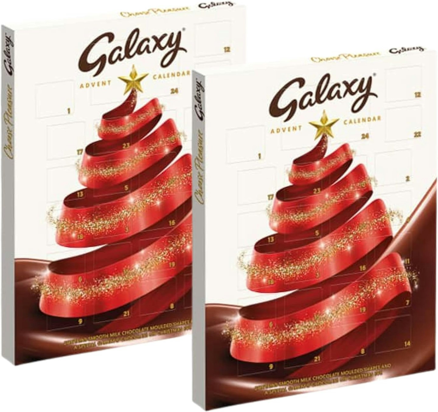 2 x Galaxy Christmas Chocolate Advent Calendar 