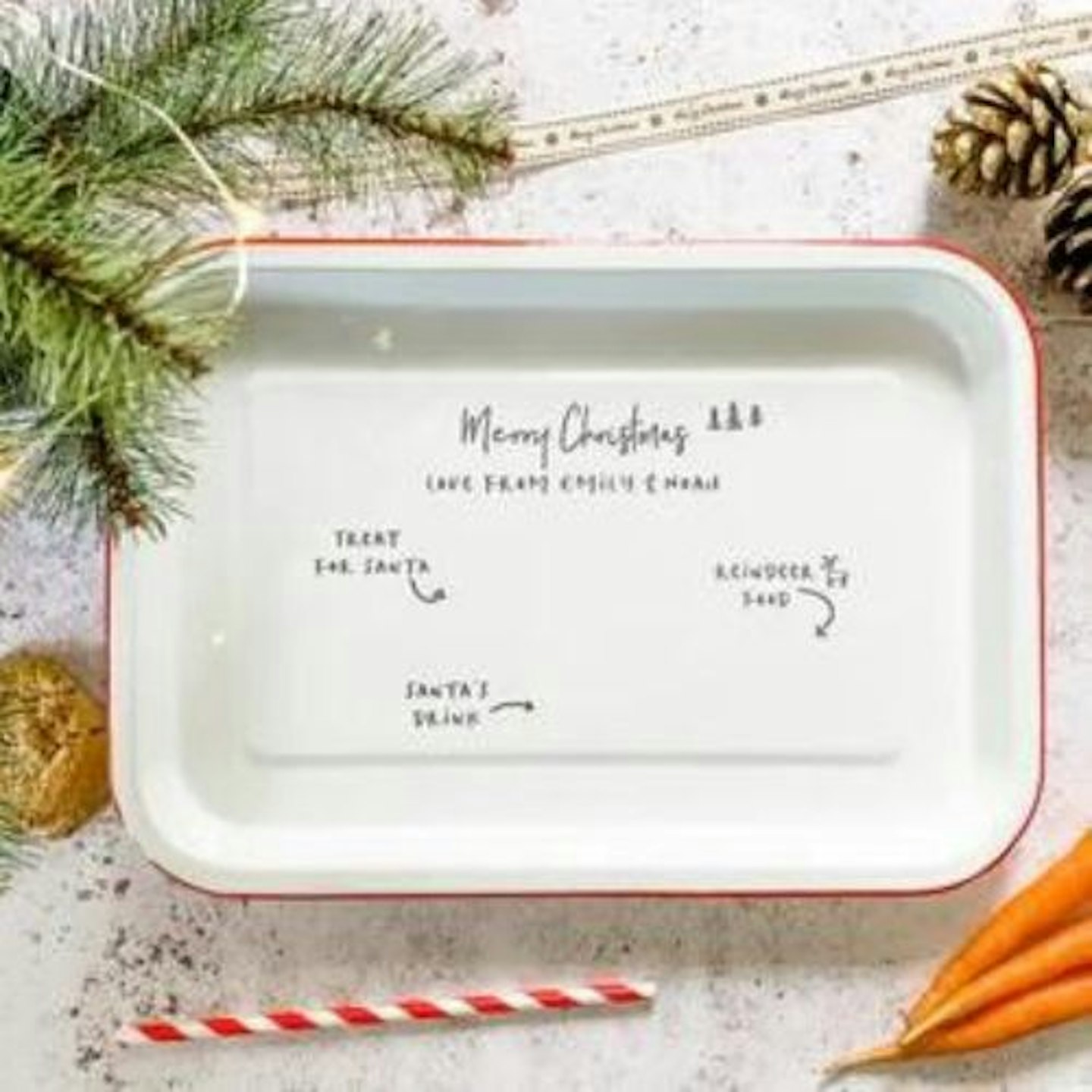 Best Santa pltes for Christmas Eve Christmas Eve Tray Keepsake