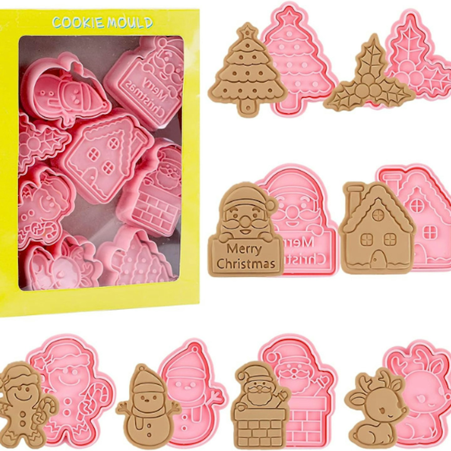 Christmas cookie cutters stamps