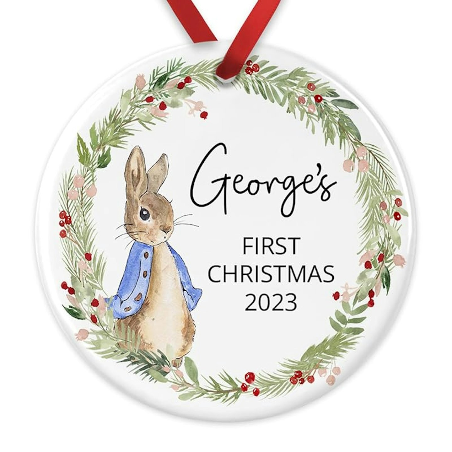 Peter Rabbit - first Christmas bauble