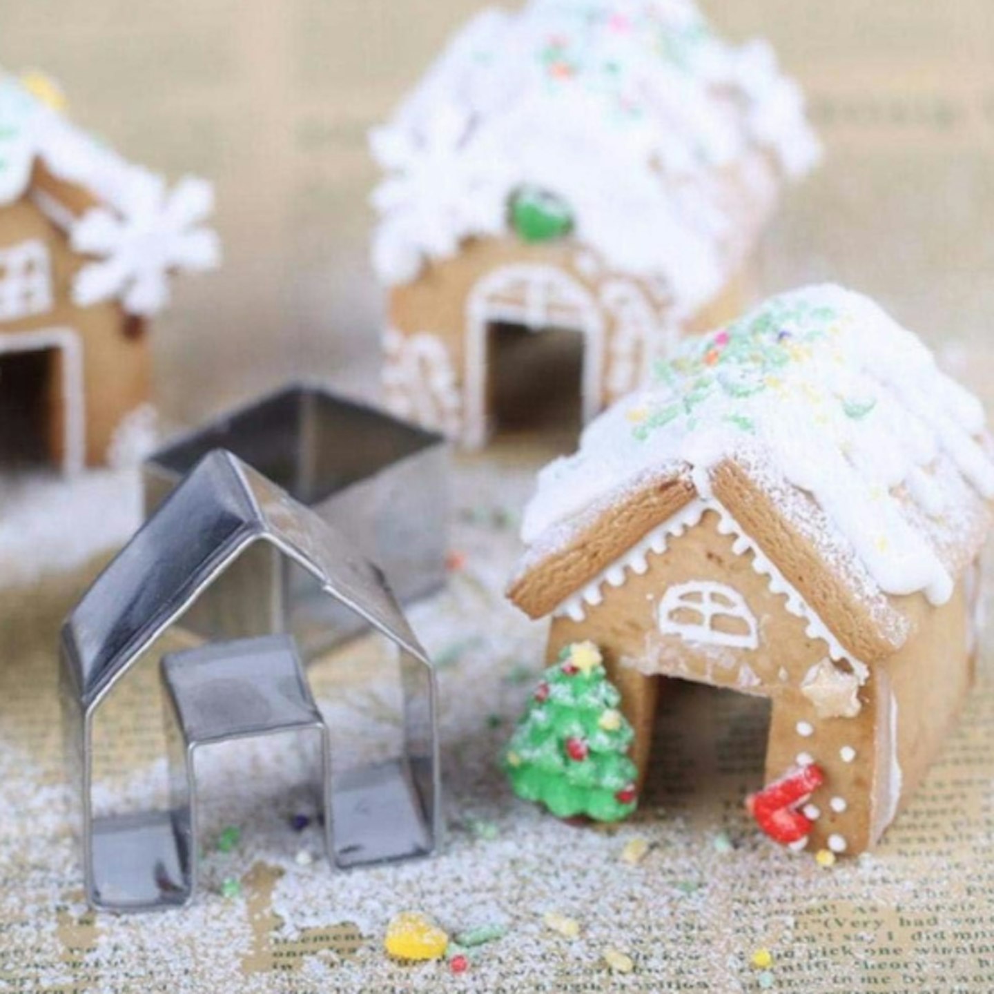 Christmas cookie cutters gingerbread house