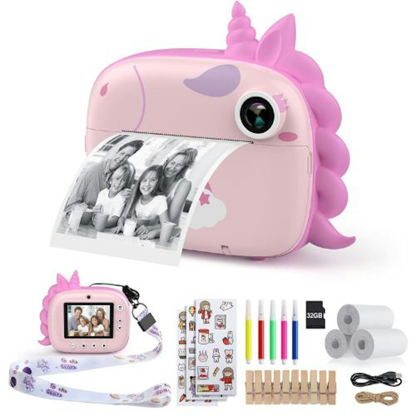 HiMont Kids Camera Instant Print