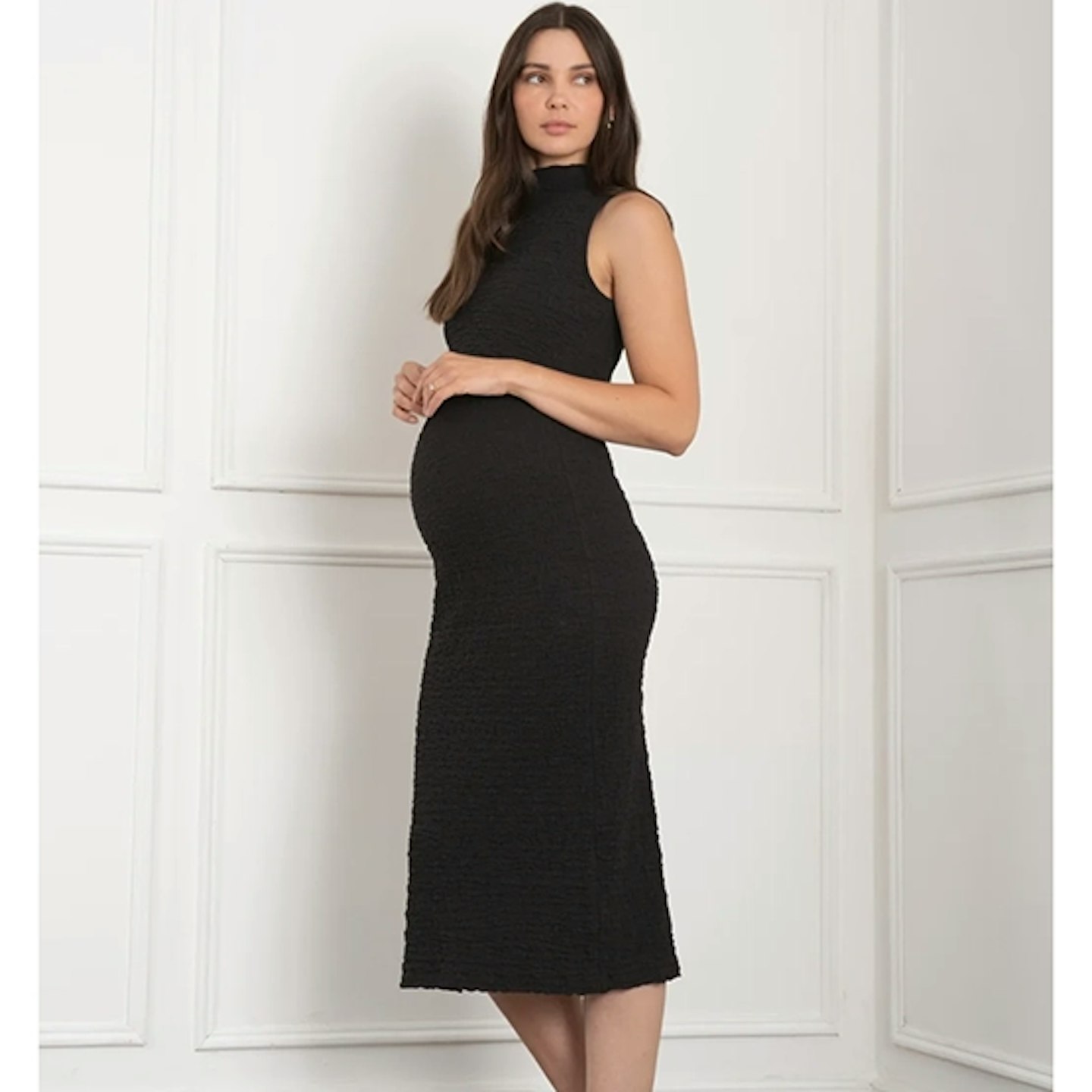 Seraphine black maternity bodycon dress