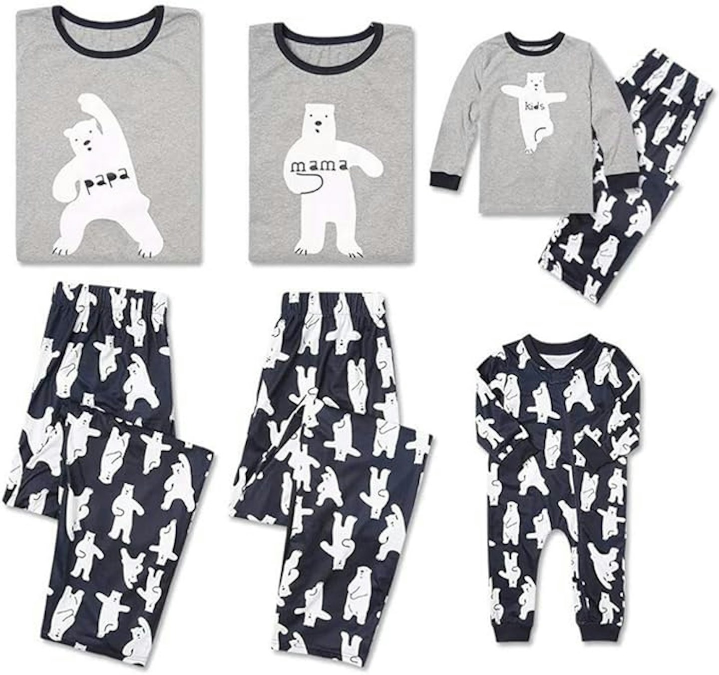 bear pj set 