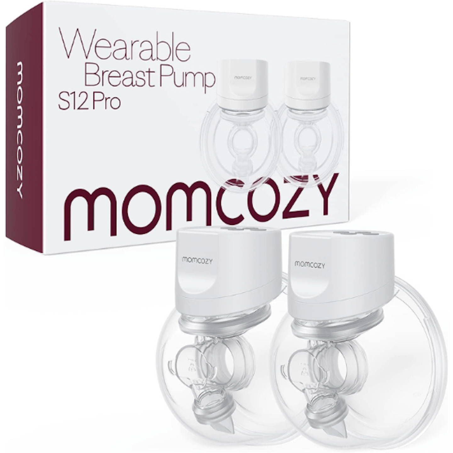 Momcozy Wearable Breast Pump S12, LCD Hands-Free Pump, 2 Mode & 9