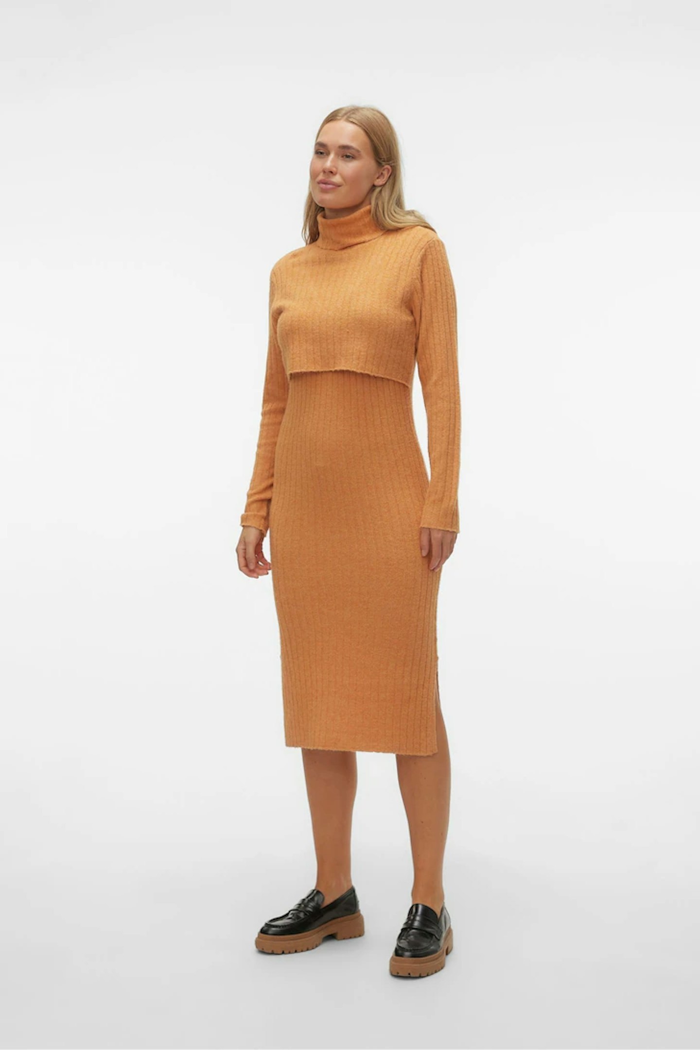 next mustard maternity dress