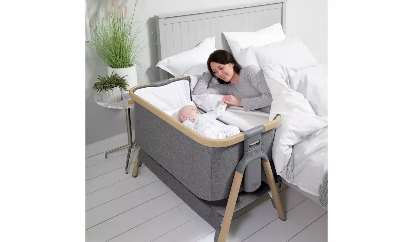 Tutti Bambini CoZee Bedside Crib - Charcoal