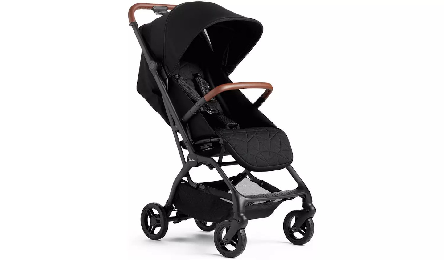 Silver Cross Auto Pushchair - Black/Tan