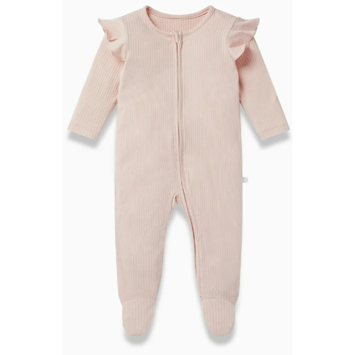 Baby MORI frill shoulder sleep suit