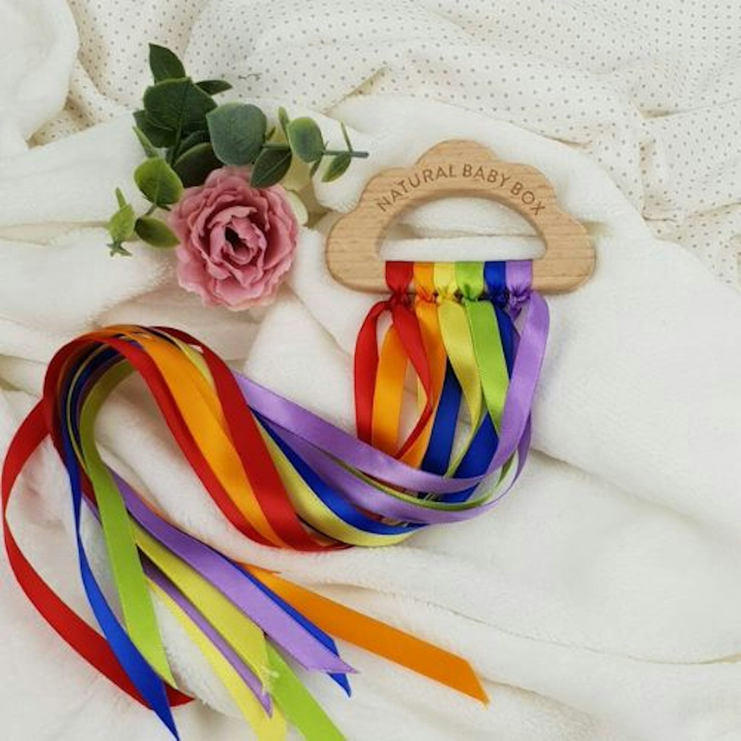 Best Not On The High Street sale Baby Sensory Ribbon Rainbow