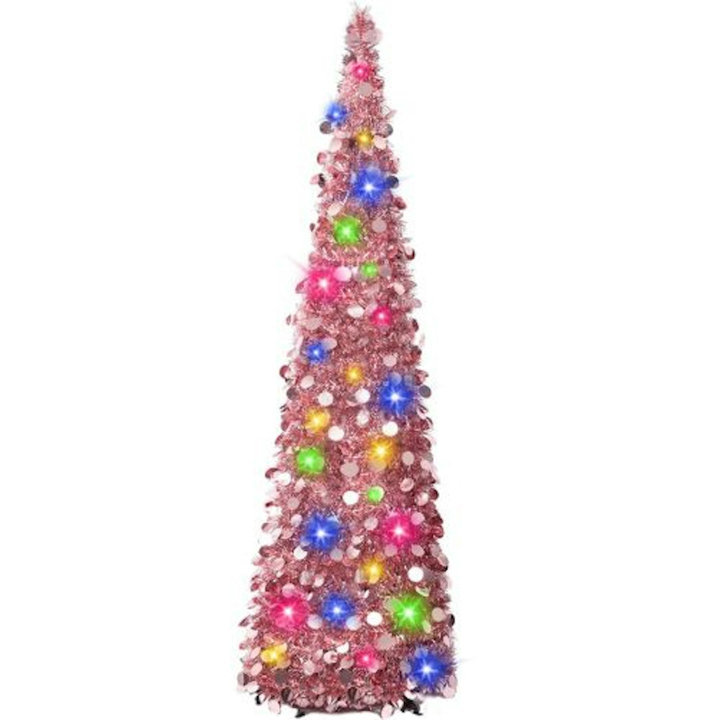 Best artificial Christmas trees Collapsible Pop Up Christmas Tree Rose Gold