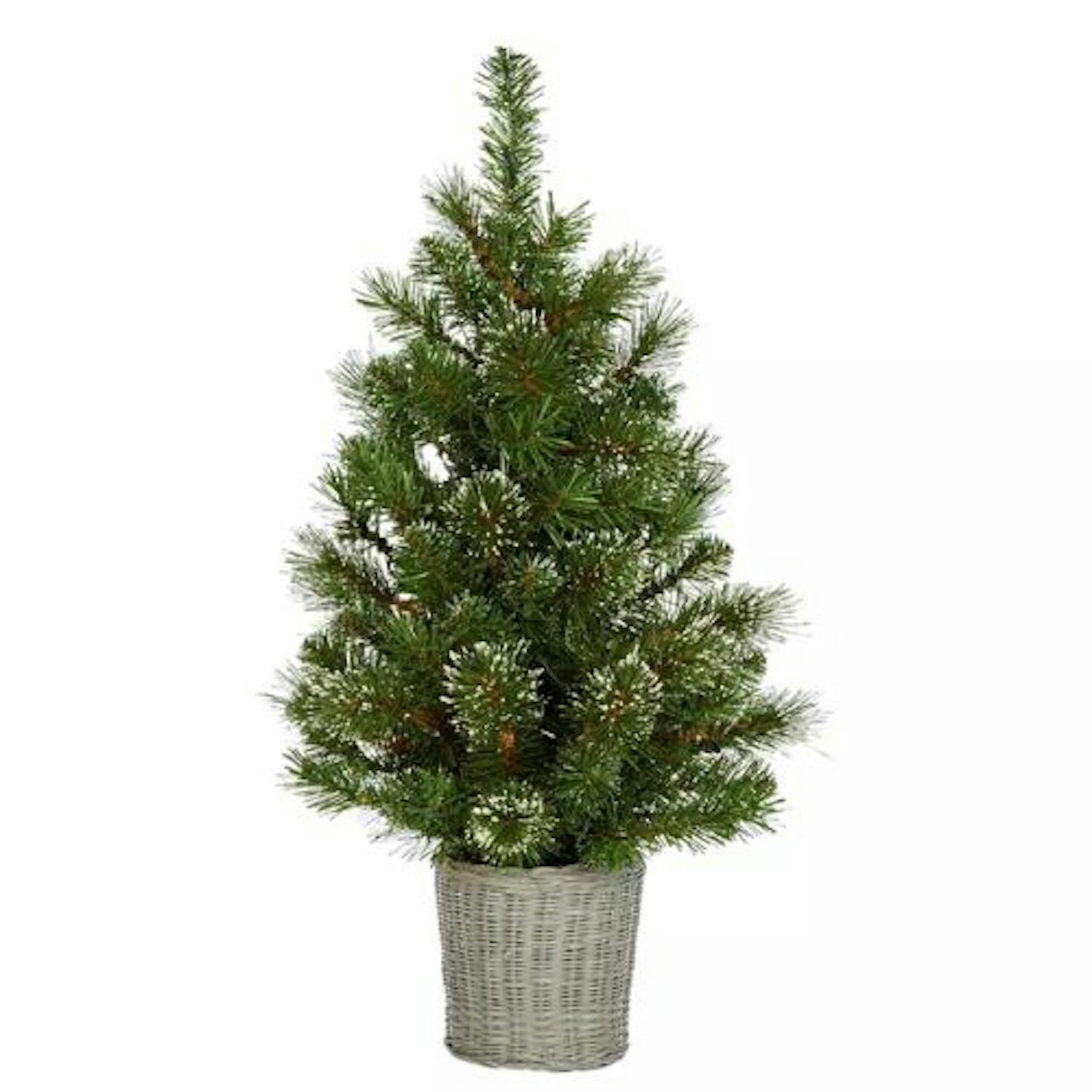 Best children's Christmas tree Habitat 2.5ft Pre lit Snowy Christmas Tree With Basket
