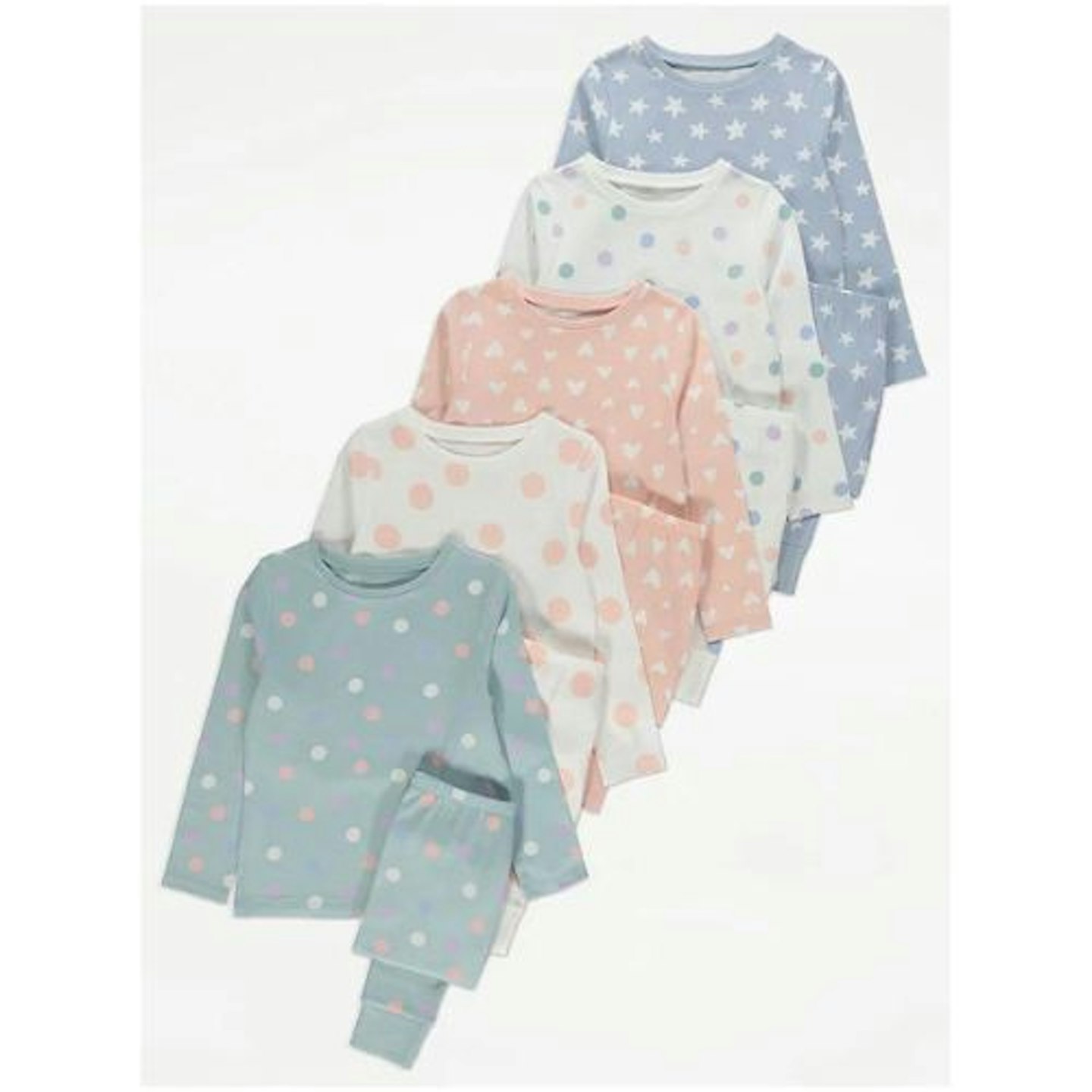 Best toddler pyjamas Pastel Pyjamas 5 Pack