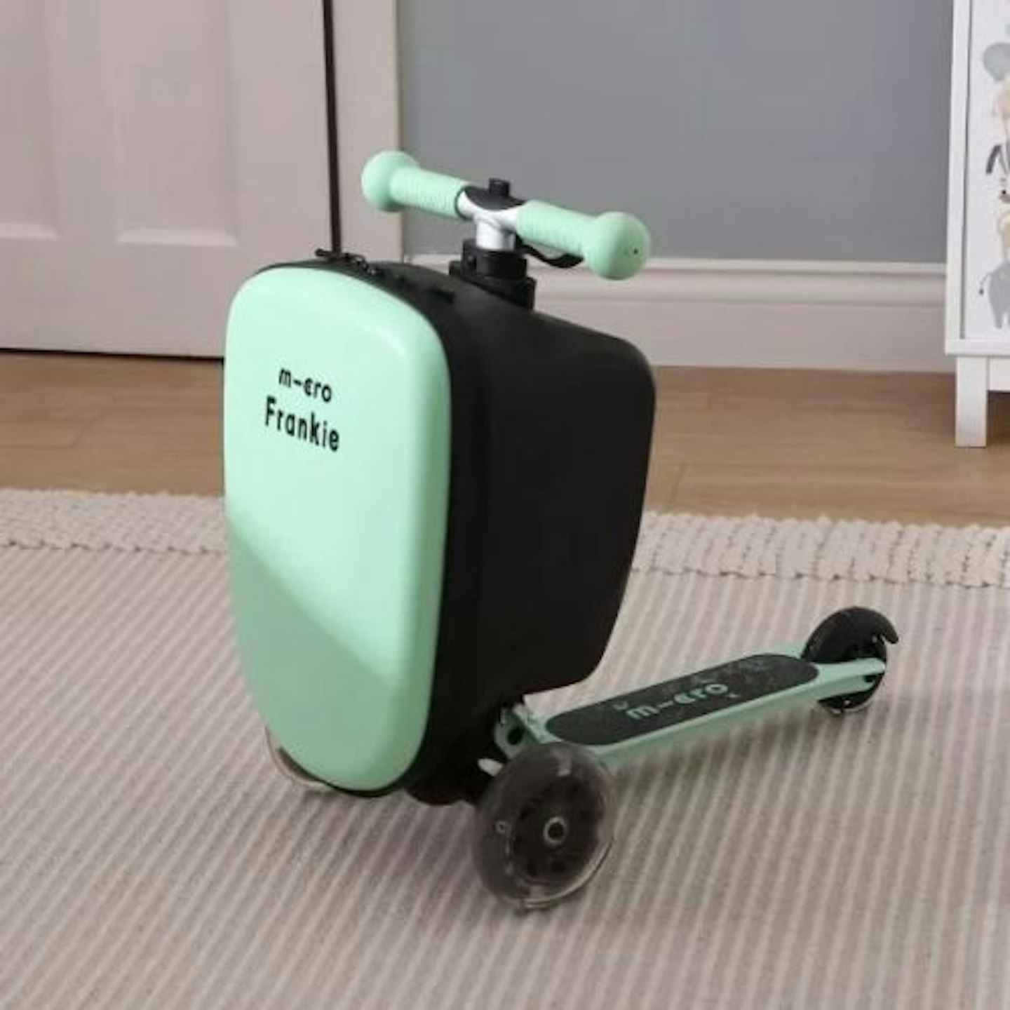 Best children's suitcases Personalised Micro Mint Suitcase Scooter