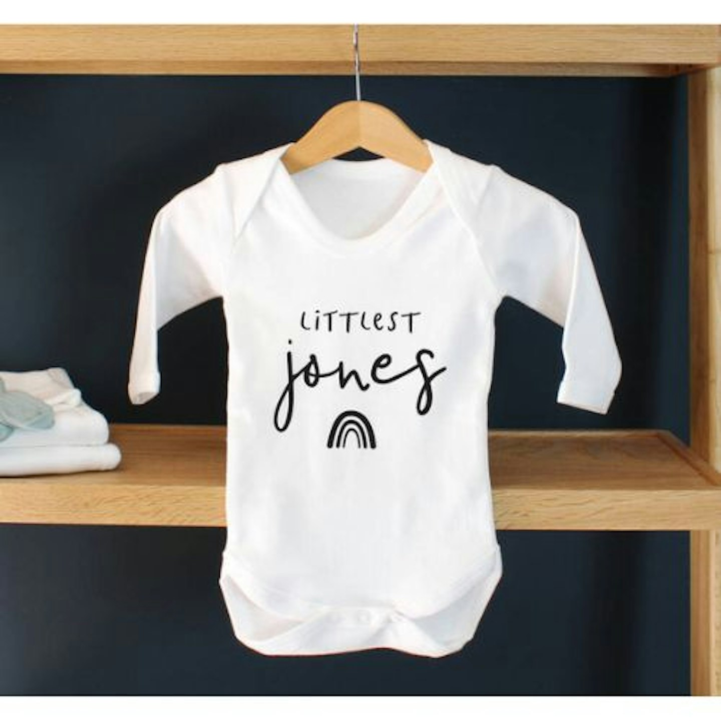 Best Not On The High Street sale Personalised New Born, Littlest Babygrow