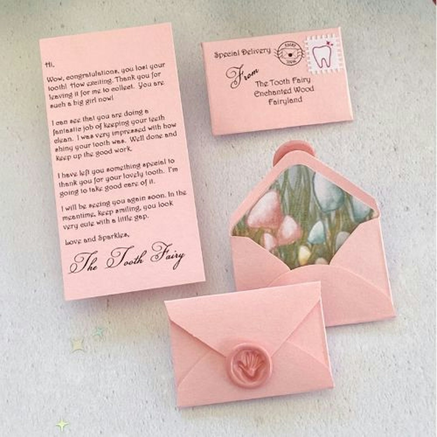 Best tooth fairy letter Tiny Tooth Fairy Letter