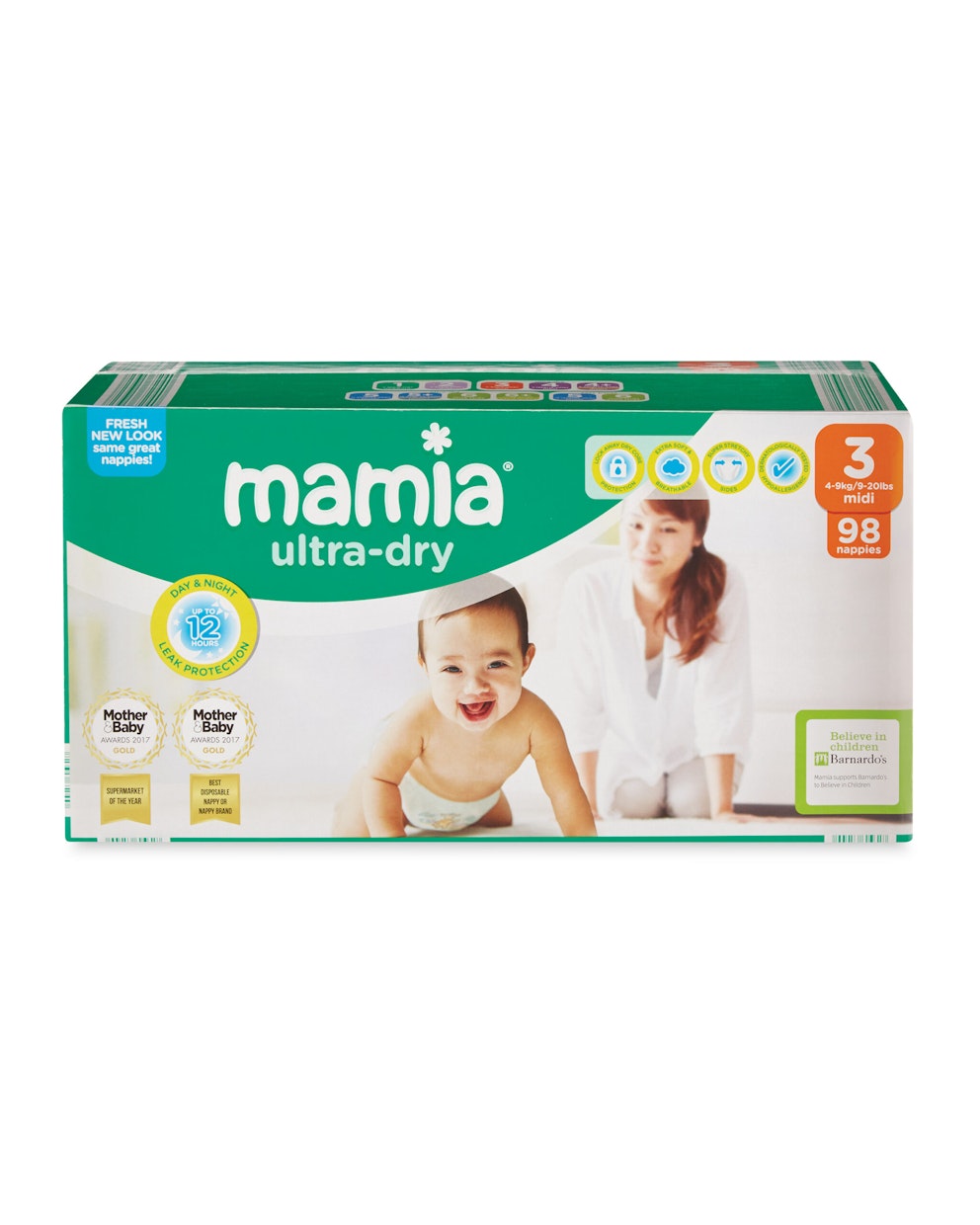 Aldi Mamia Ultra Dry Size 3 nappies