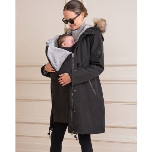 Coat over outlet baby carrier