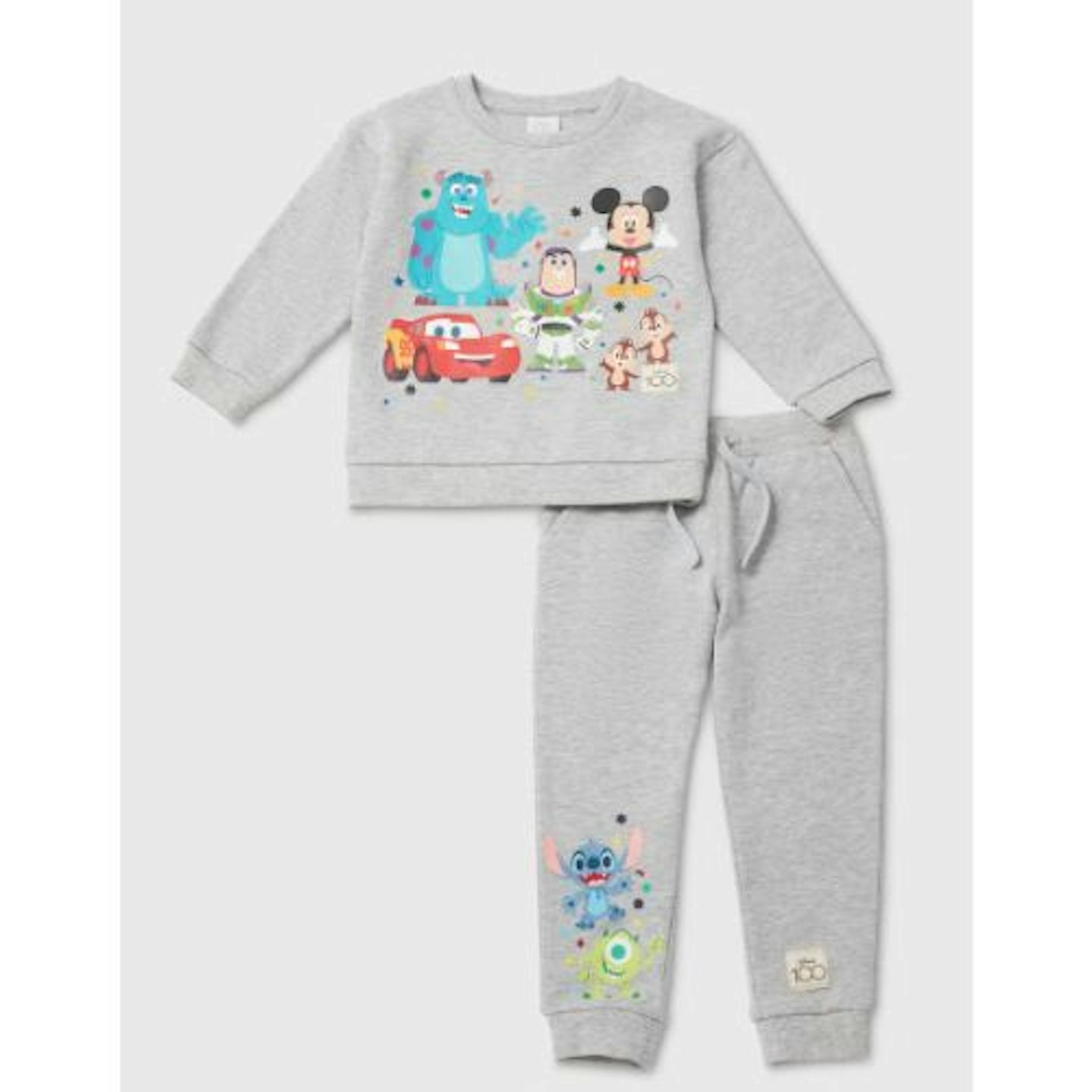 Best Disney clothes for baby Kids Grey Disney Print Sweatshirt & Joggers Set