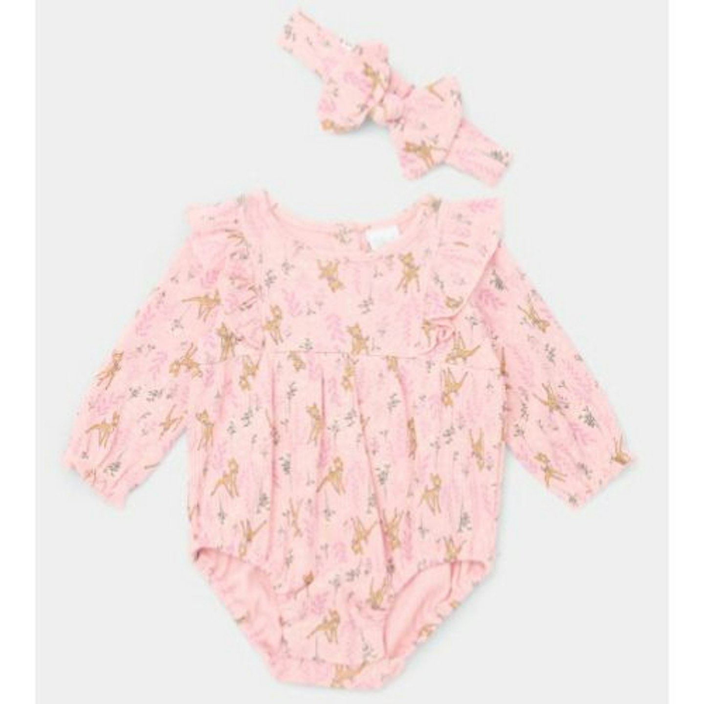 Best Disney clothes for baby Kids Pink Disney Bambi Romper & Headband Set