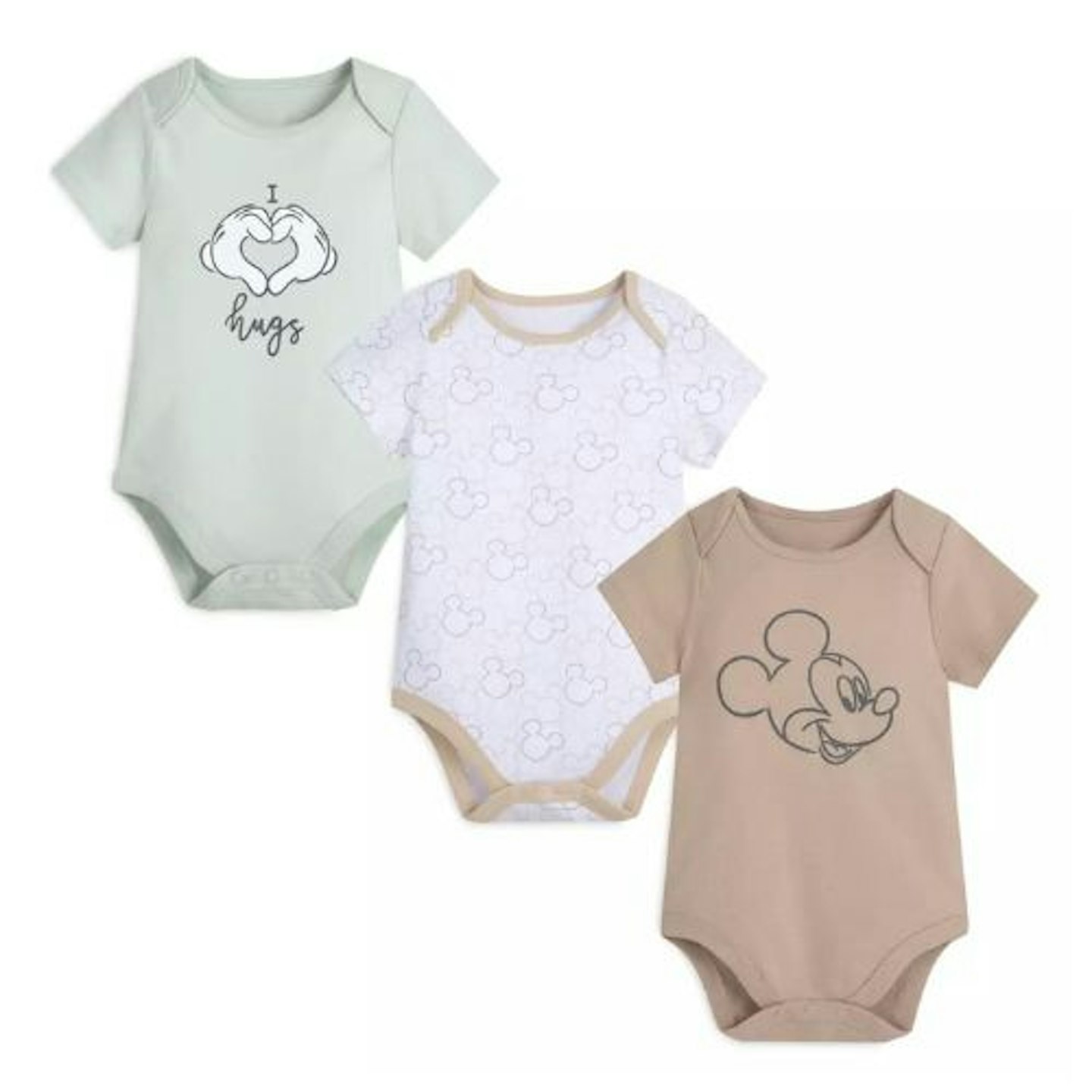 Best Disney clothes for baby Mickey Mouse Short Sleeve Baby Bodysuit Set