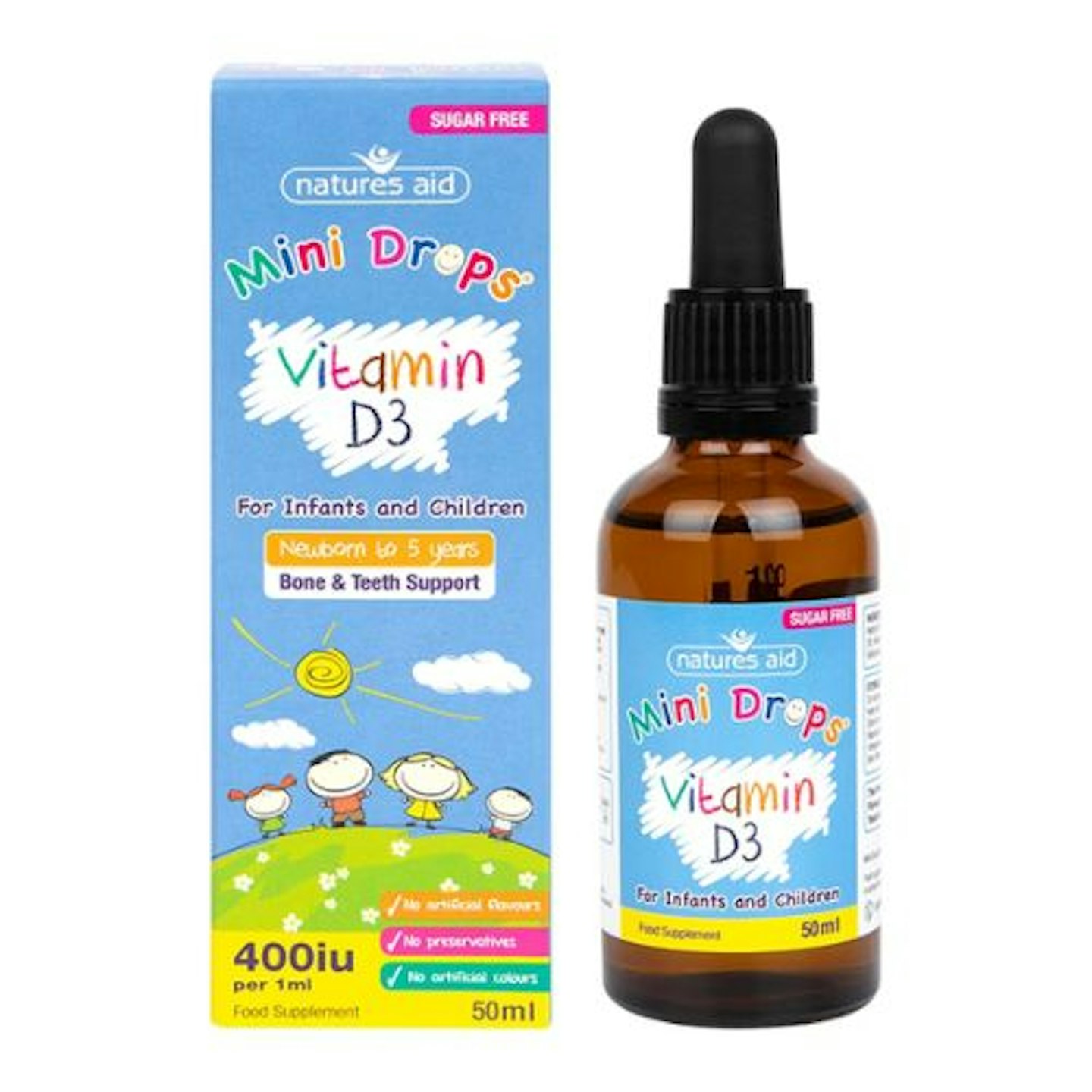 Best baby vitamins Natures Aid Vitamin D3 Drops for Children 50ml