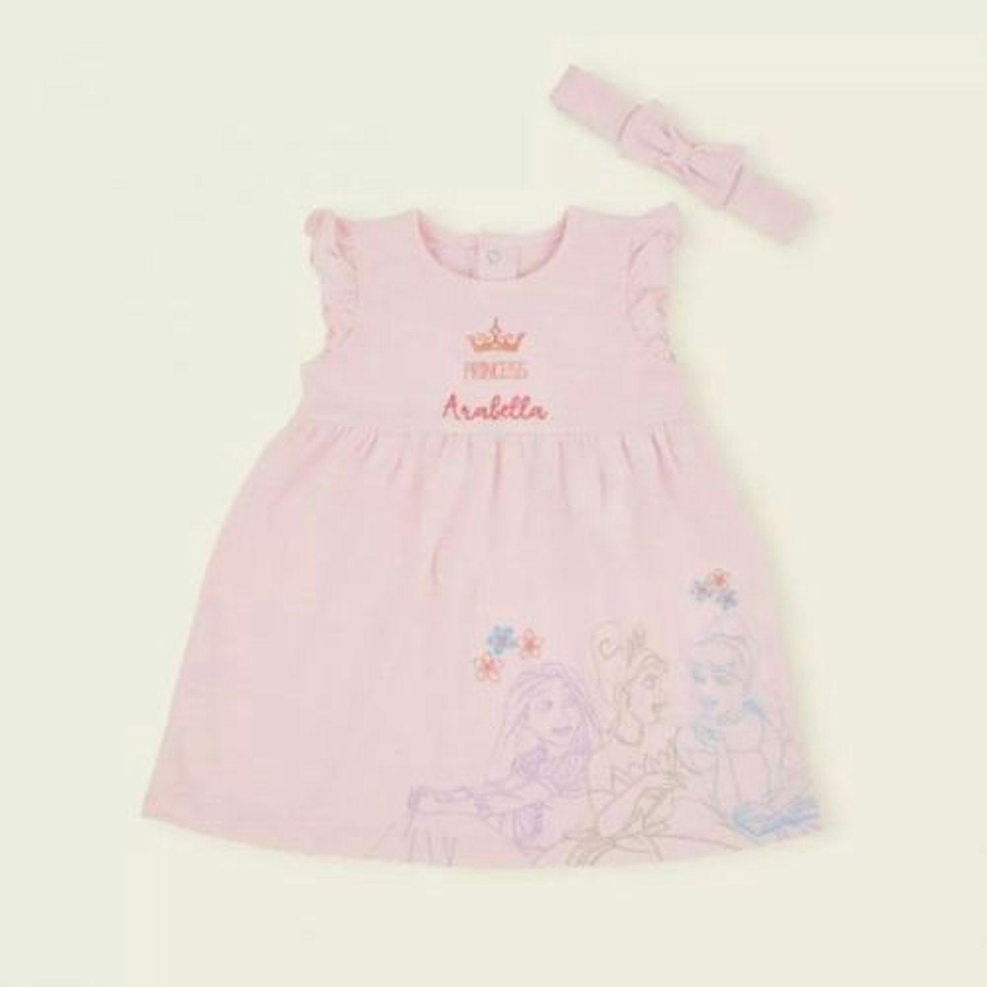 Best Disney clothes for baby Personalised Disney Princess Pink Dress Set