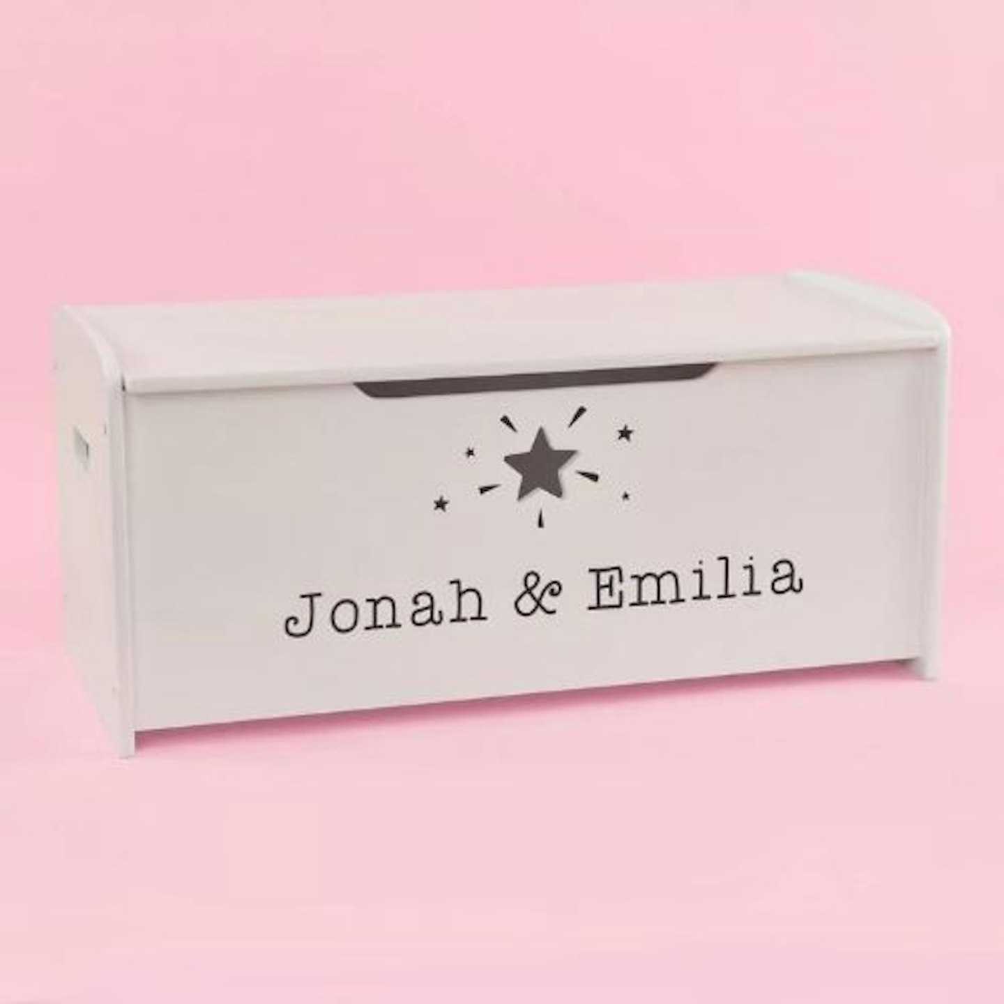 Best toy storage and organiser Personalised Large White Star Design Toy Box