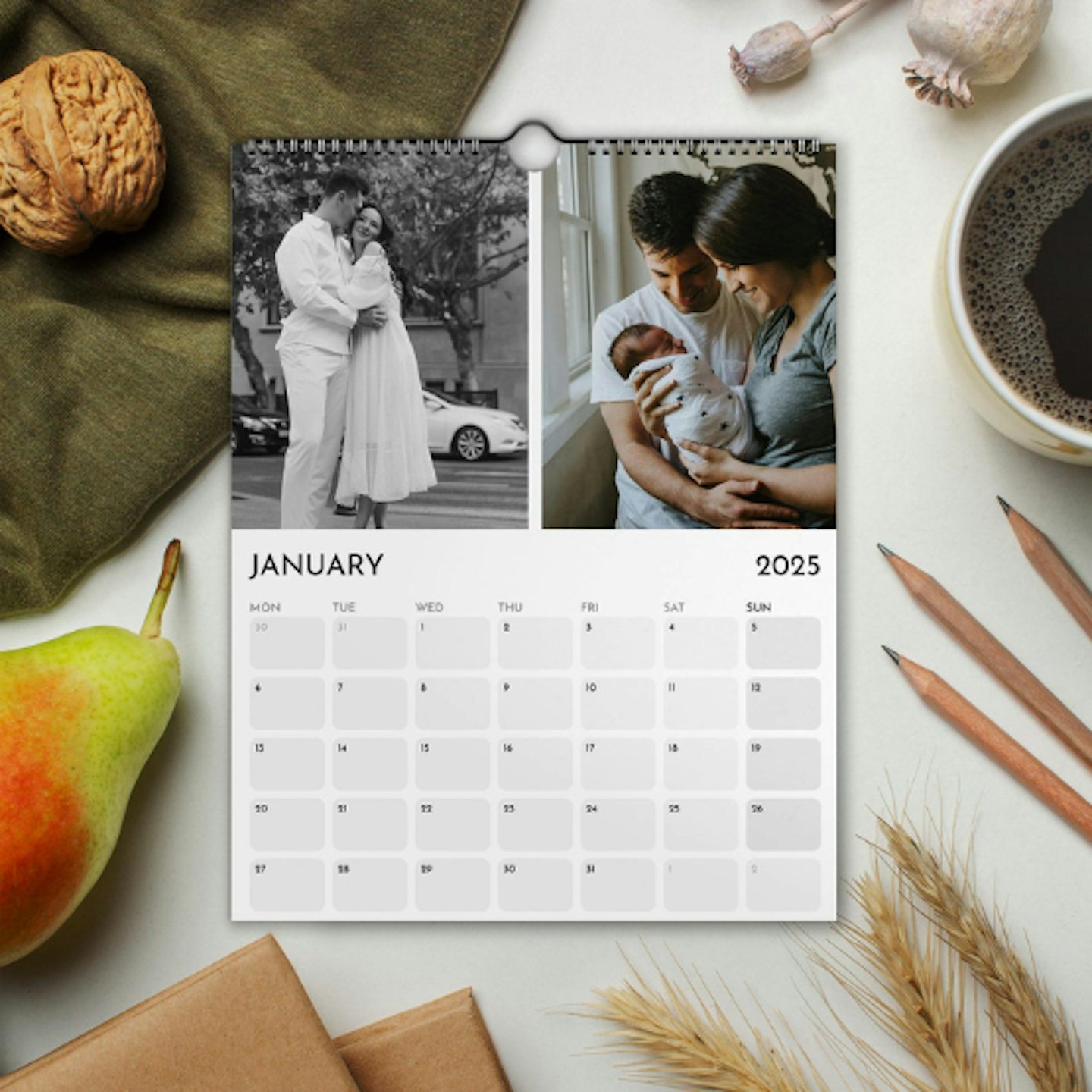 Premium personalised family calendar